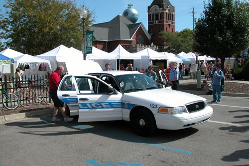 Police Cruiser at Harvest of the Art 