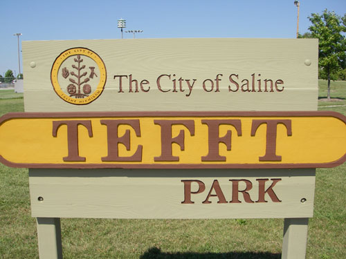 Tefft Park Sign
